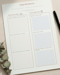 Daily Meditation Pages Notepad
