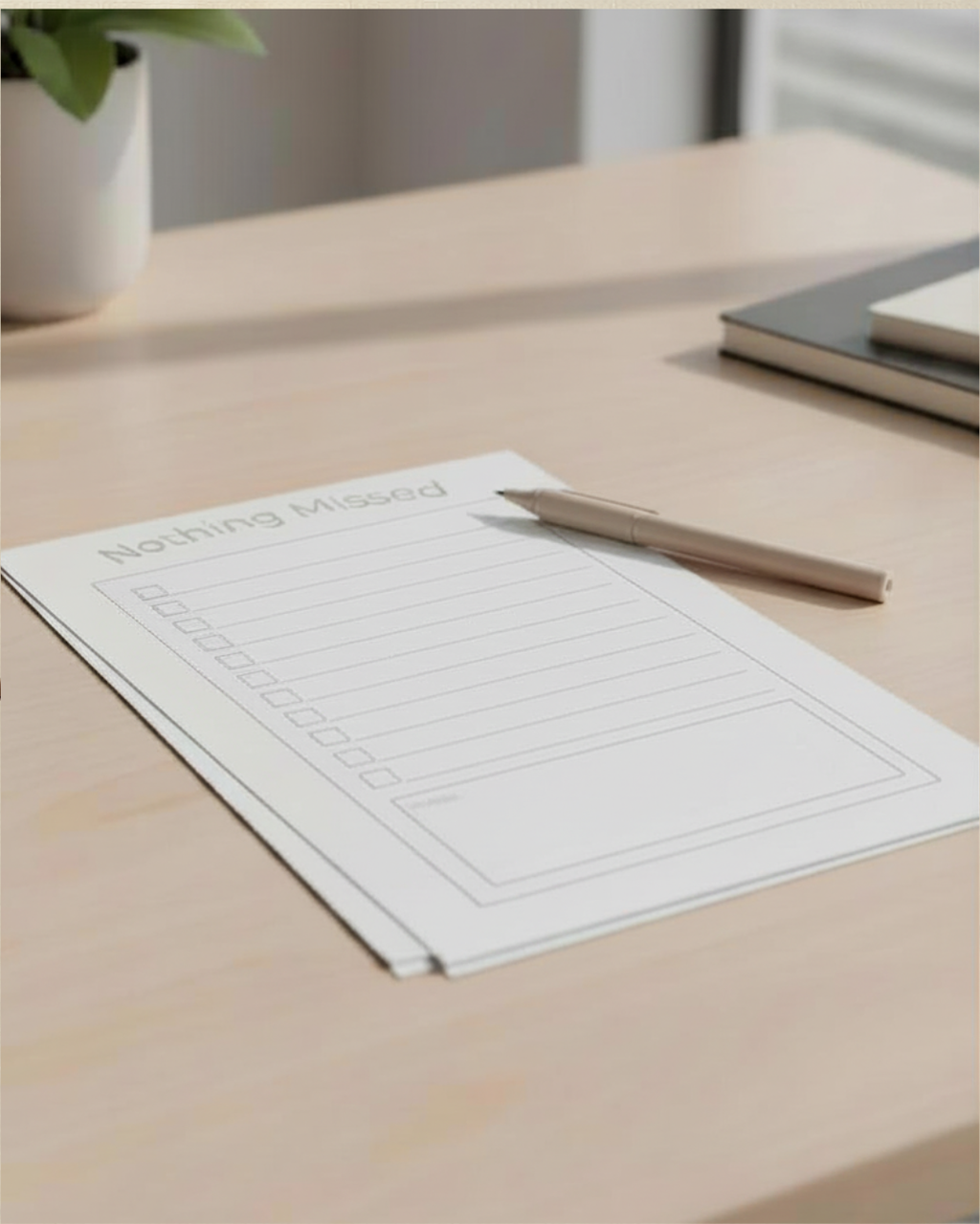 Nothing Missed Notepad